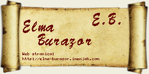 Elma Burazor vizit kartica